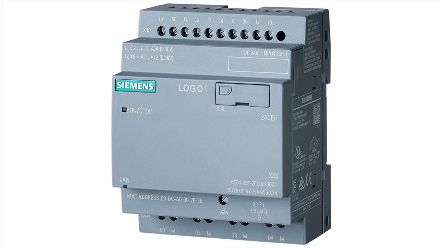 Rs-Online Modulo logico Siemens LOGO ingressi: 12 uscite: 4 24 V DC