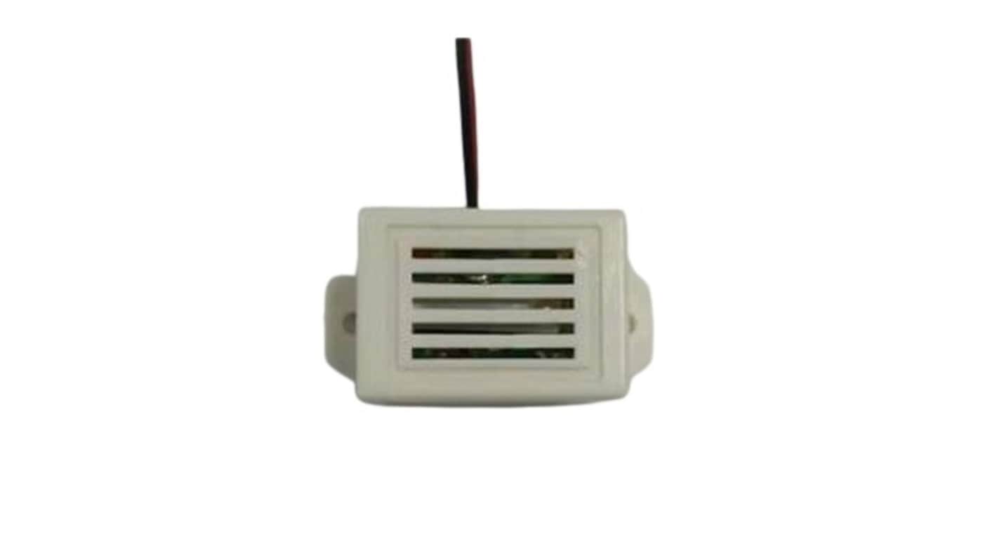 RS PRO 78dB(A) Screw Mount Continuous Internal Magnetic Buzzer, 33.5 x 17.0 x 15.3mm, 18V dc Min, 28V dc Max
