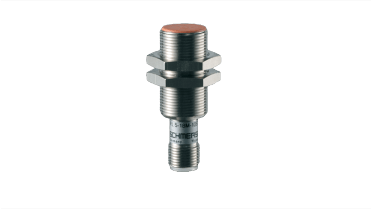 Schmersal IFL Series Inductive Barrel-Style Inductive Proximity Sensor, M8 x 1, 5 mm Detection, PNP Output, 10 →