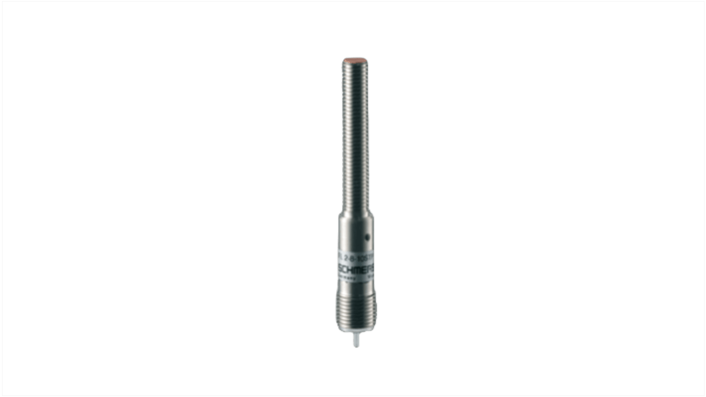 Schmersal IFL Series Inductive Barrel-Style Inductive Proximity Sensor, M8 x 1, 2 mm Detection, PNP Output, 10 →