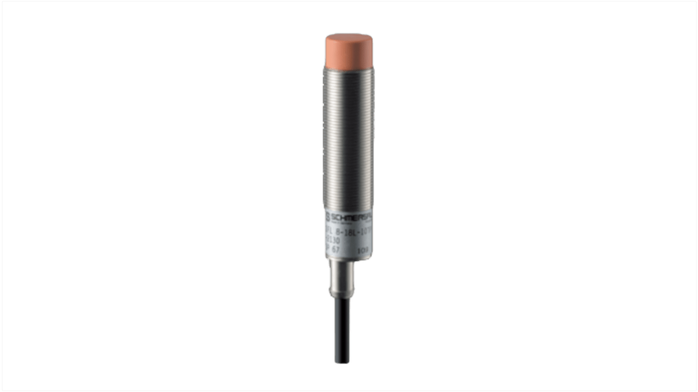 Schmersal IFL Series Inductive Barrel-Style Inductive Proximity Sensor, M8 x 1, 8 mm Detection, PNP Output, 10 →