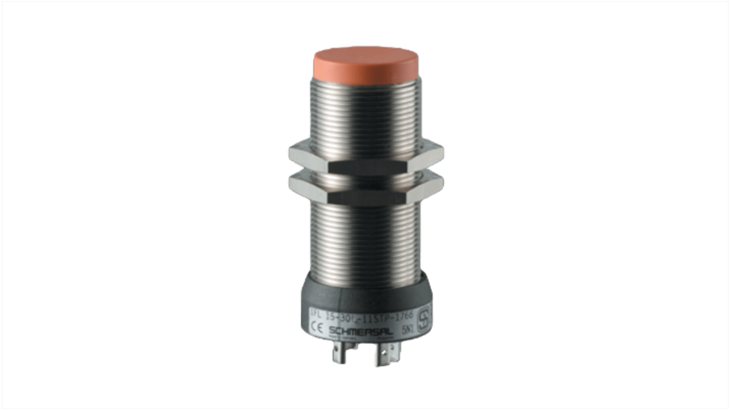 Rs-Online Sensore di prossimità Cilindro filettato Schmersal M30 rilevamento 15 mm 10 → 60 V dc