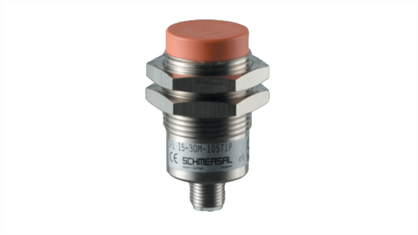 Schmersal IFL Series Inductive Barrel-Style Inductive Proximity Sensor, M30 x 1.5, 15 mm Detection, PNP Output, 15