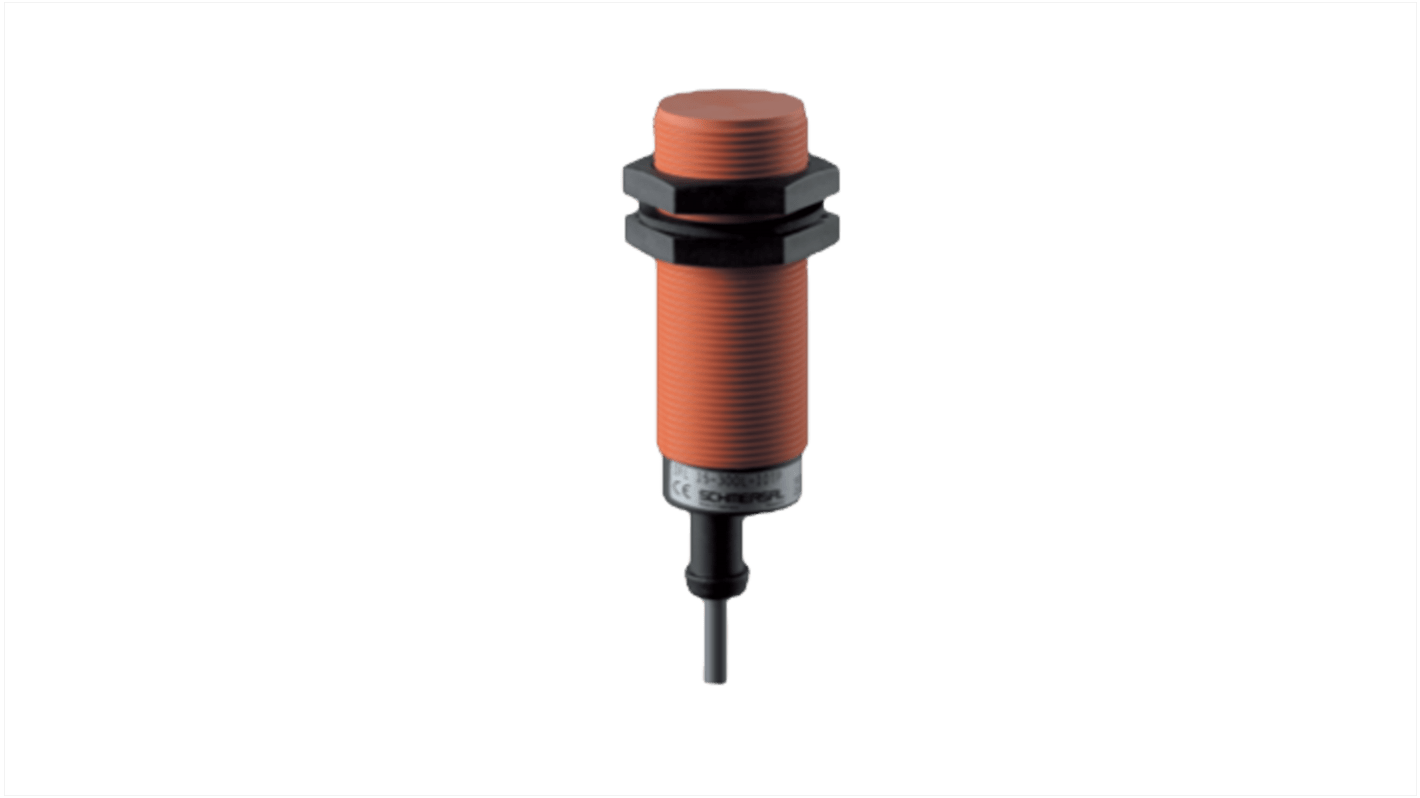 Schmersal Inductive Threaded Barrel Proximity Sensor, M30, 15 mm Detection, PNP NC, 10 → 30 V dc