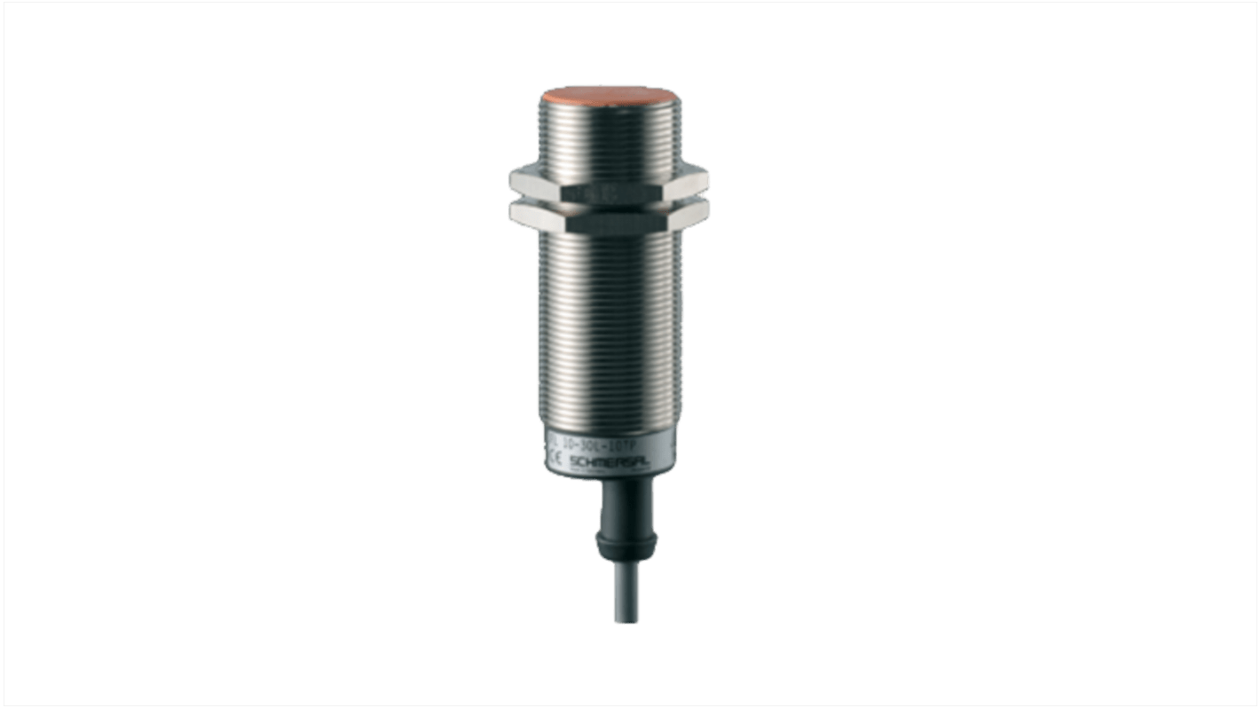 Schmersal IFL Series Inductive Barrel-Style Inductive Proximity Sensor, M30 x 1.5, 10 mm Detection, PNP Output, 15