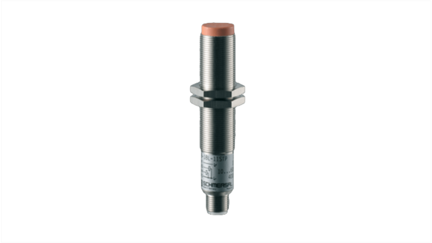 Schmersal IFL Series Inductive Barrel-Style Inductive Proximity Sensor, M8 x 1, 8 mm Detection, PNP Output, 10 →