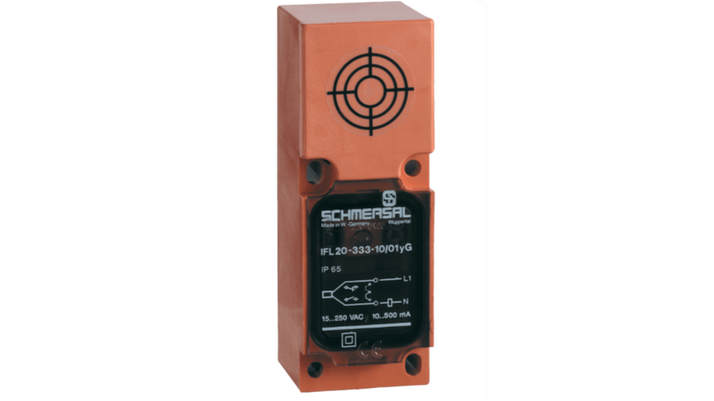 Schmersal IFL Series Inductive Block-Style Inductive Proximity Sensor, 15 mm Detection, Digital Output, 15 → 250