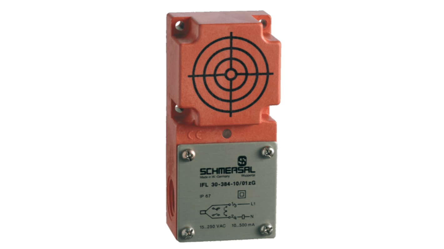 Schmersal IFL Series Inductive Block-Style Inductive Proximity Sensor, 30 mm Detection, Digital Output, 15 → 250