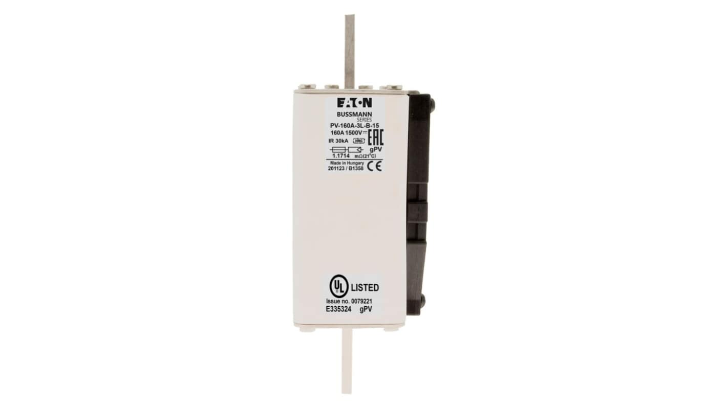 Eaton 160A Tag Fuse, 2XL, 1.5kV, 166mm