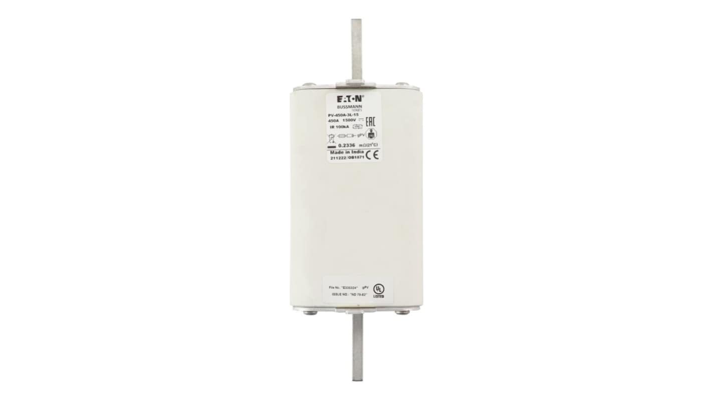 Eaton 450A Tag Fuse, 3L, 1.5kV, 205mm