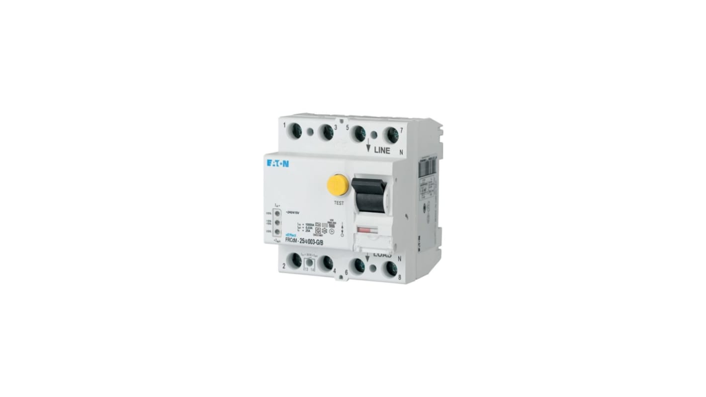 RCCB Eaton, 25A, 4 Polos Moeller 230V ac