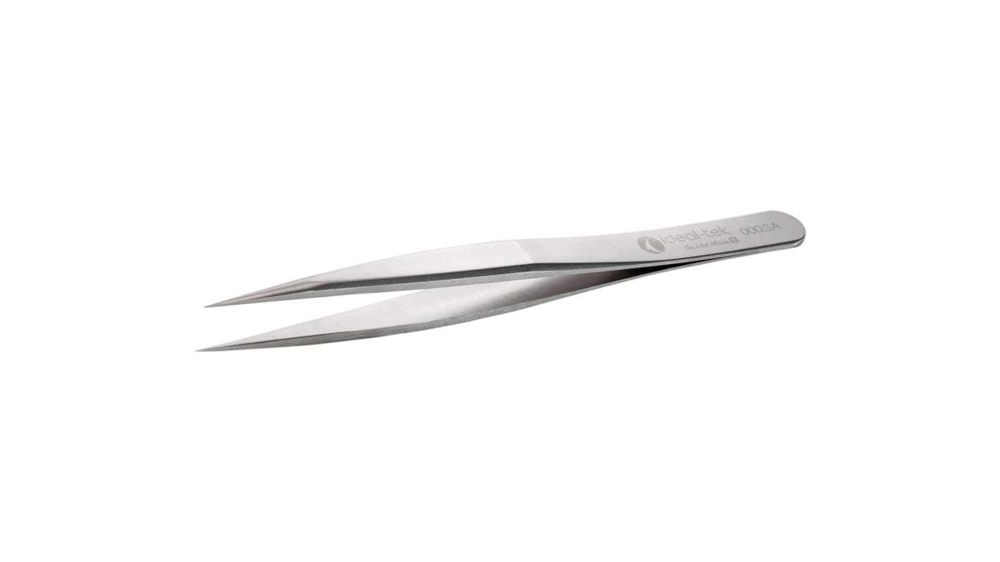 ideal-tek 120 mm, Stainless Steel, Straight, Tweezers