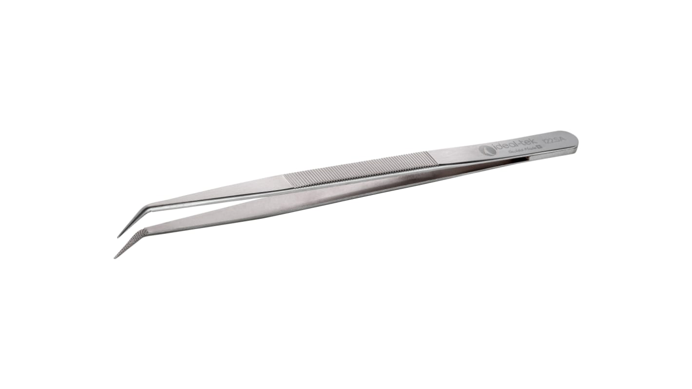 ideal-tek, Pincetter, Rustfrit stål, Bukket, , Umagnetisk, Nej 122.SA.1, Længde: 150 mm