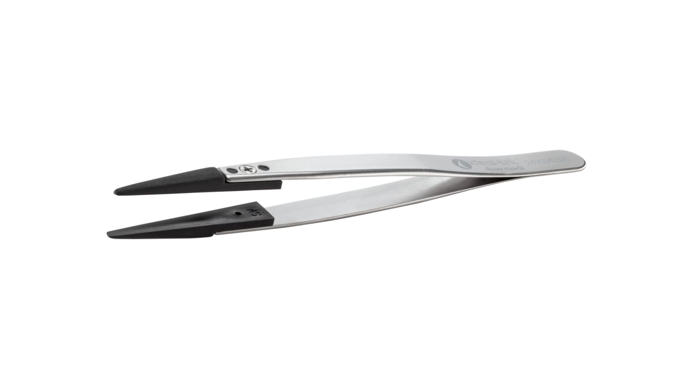 ideal-tek 130 mm, Stainless Steel, Straight, ESD Tweezers