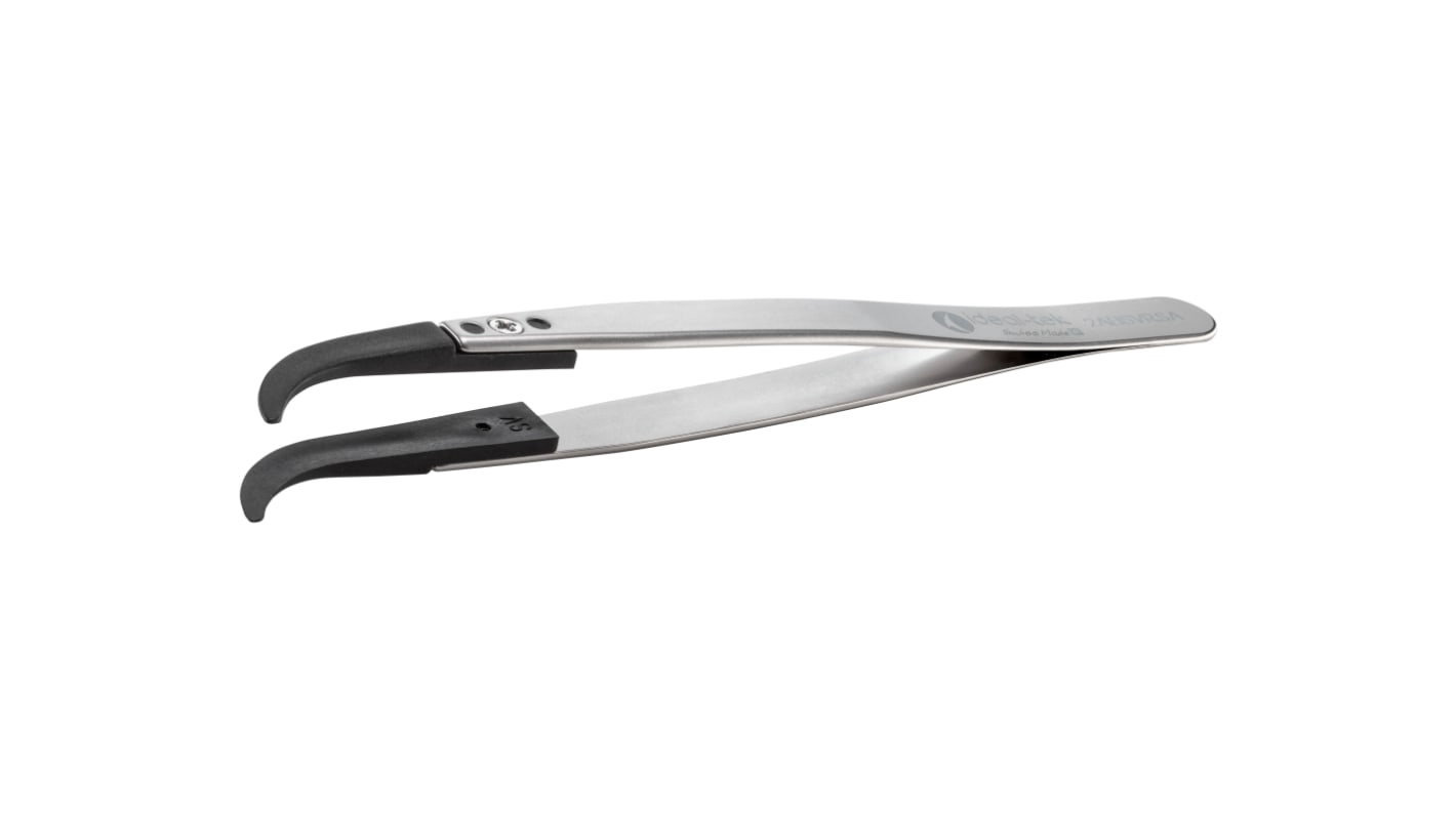 ideal-tek 130 mm, Stainless Steel, Curved, ESD Tweezers