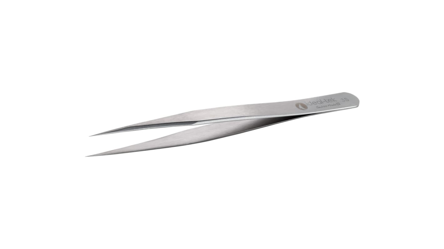 ideal-tek 120 mm, Stainless Steel, Straight, Tweezers