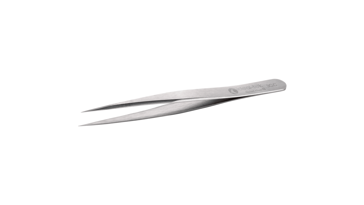 ideal-tek 110 mm, Carbon Steel, Straight, Tweezers