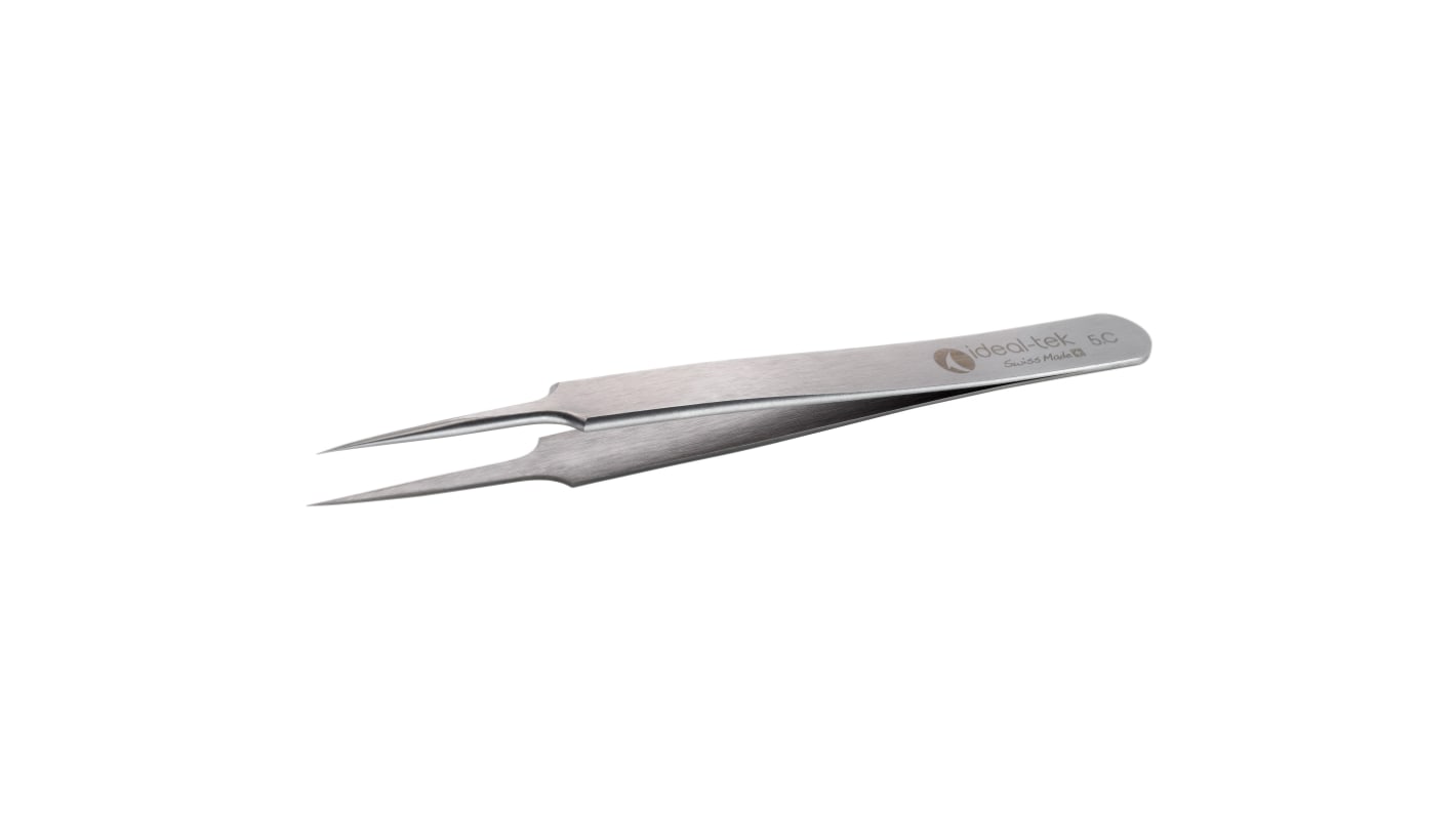 ideal-tek 110 mm, Carbon Steel, Straight, Tweezers