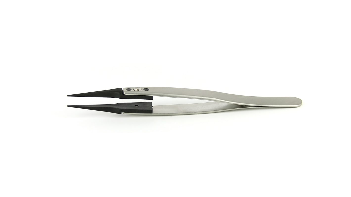 ideal-tek 115 mm, Stainless Steel, Straight, ESD Tweezers