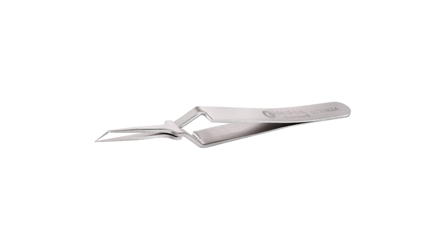 ideal-tek 105 mm, Stainless Steel, Bent, Tweezers