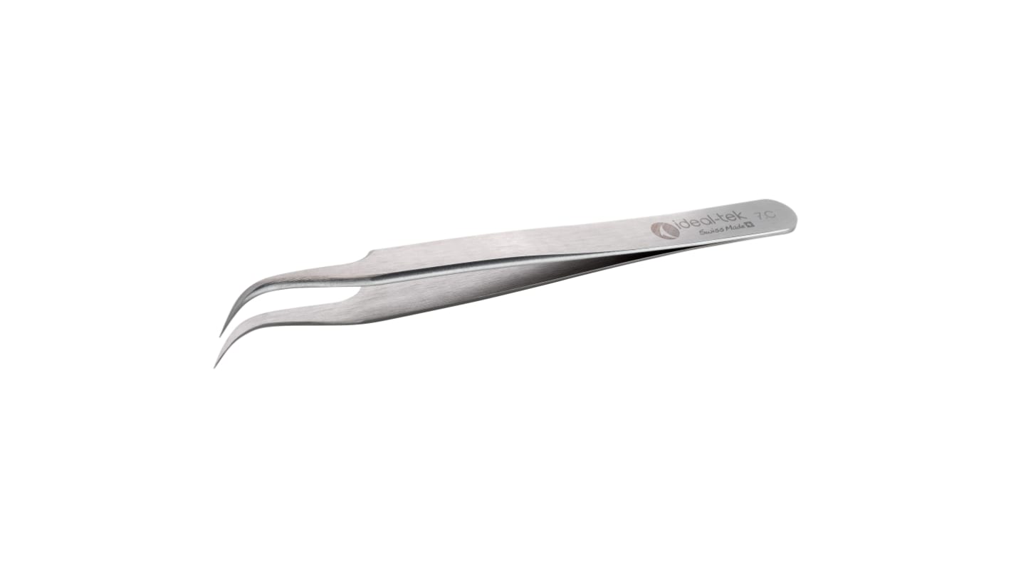 ideal-tek 120 mm, Carbon Steel, Curved, Tweezers