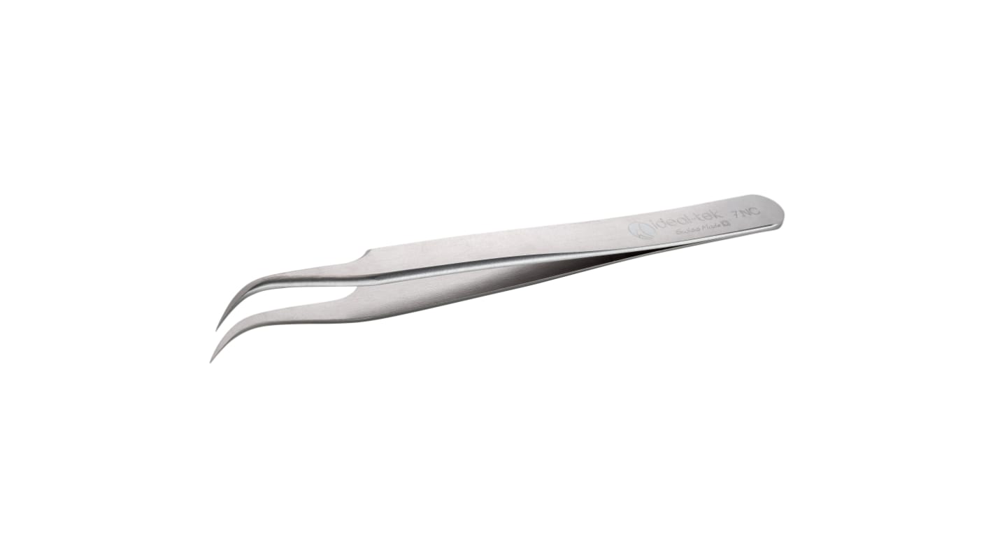 ideal-tek 120 mm, Nickel Chromium Molybdenum Super Alloy, Curved, Tweezers