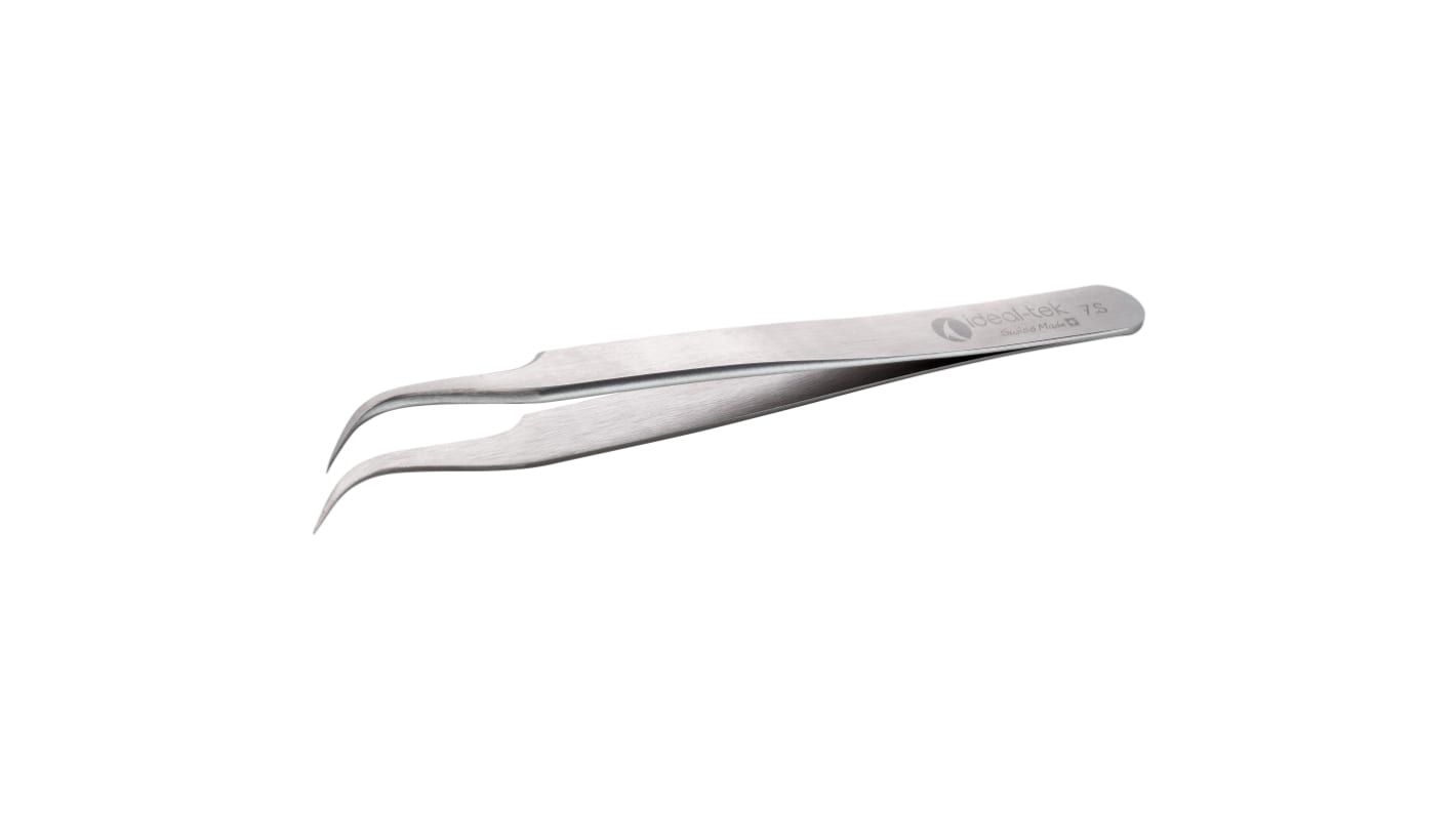 ideal-tek 120 mm, Stainless Steel, Curved, Tweezers