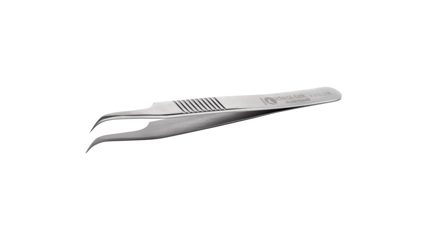 ideal-tek 120 mm, Anti-Magnetic Anti-Acid Superalloy (CX), Curved, Tweezers