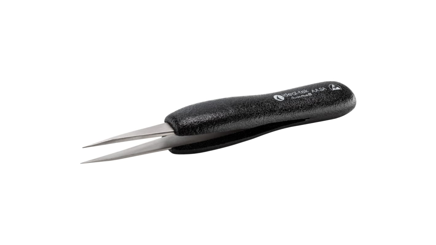 ideal-tek 135 mm, Stainless Steel, Straight, ESD Tweezers