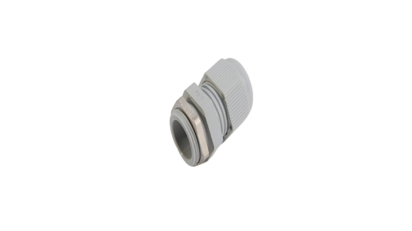 SAM 3154 Series White Steel Cable Gland, PG13.5 Thread