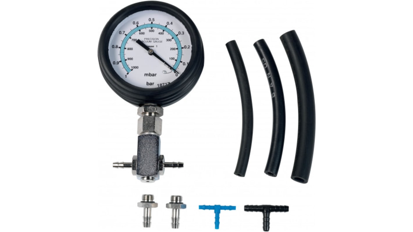 SAM Analogue Vacuum Gauge 1bar Bottom Entry 100mm Outside Diameter