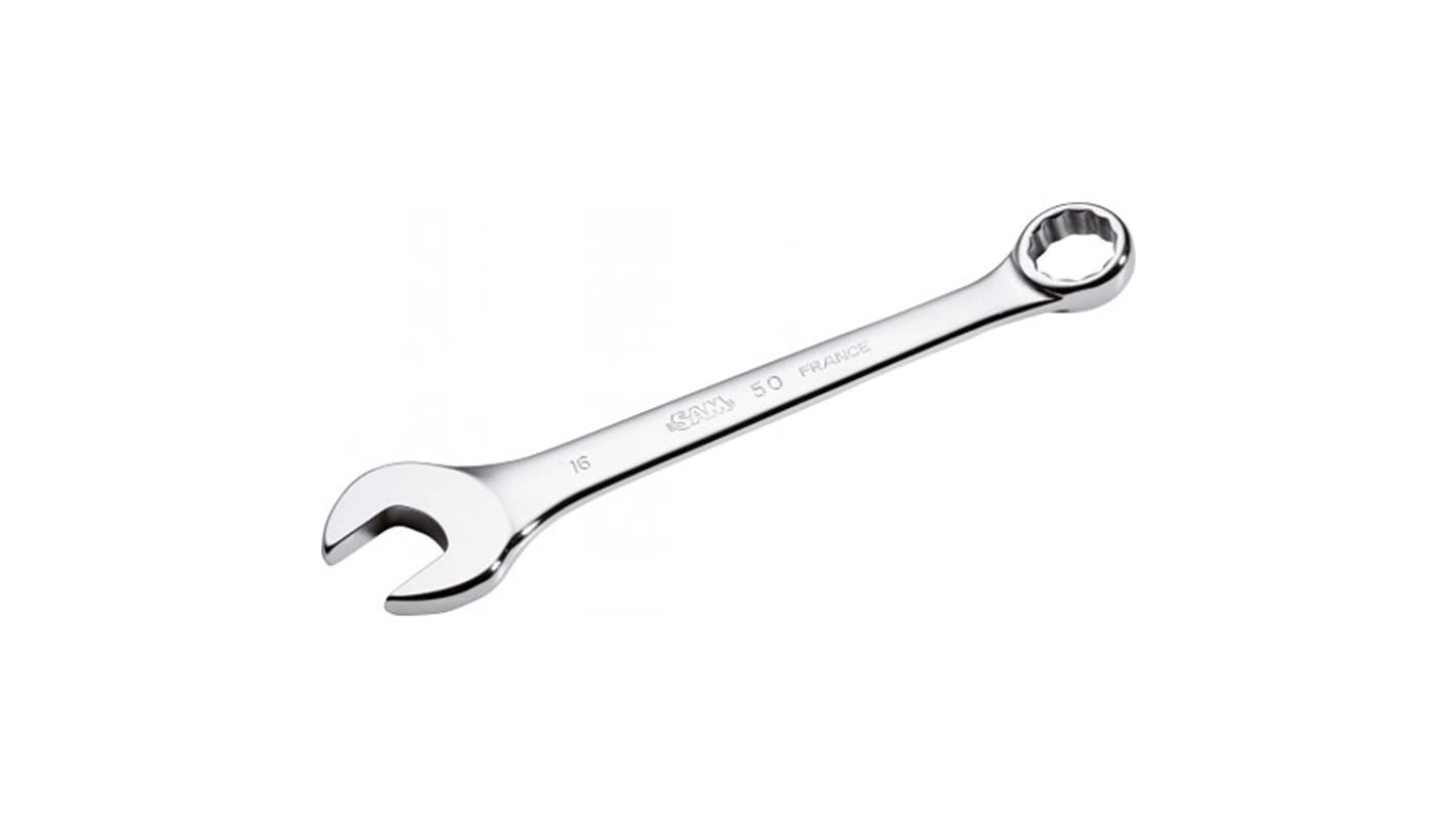 SAM Ratchet Combination Spanner, 163 mm Overall, 12mm Jaw Capacity, Comfortable Soft Grip Handle
