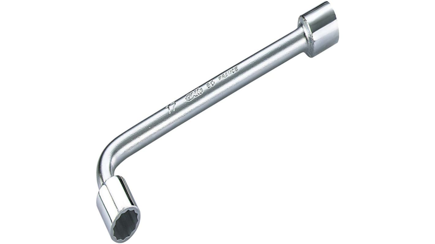 SAM 80-25-P 25 mm Open End Socket Wrench with Round Handle, 300 mm Overall