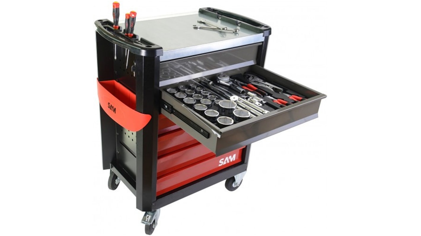 Armadietto mobile SAM serie con ruote in Schiuma, 6 cassetti