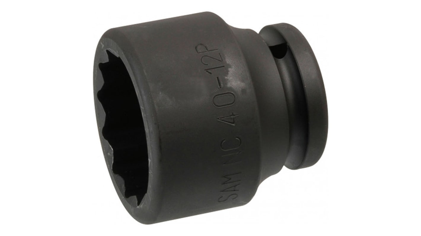 SAM 40mm, 3/4 in Drive Impact Socket, 57 mm length