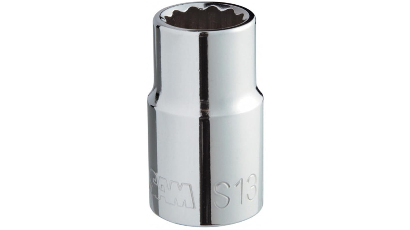 SAM 1/2 in Drive 9mm Hexagon Bit, 12 point, 38 mm Overall Length