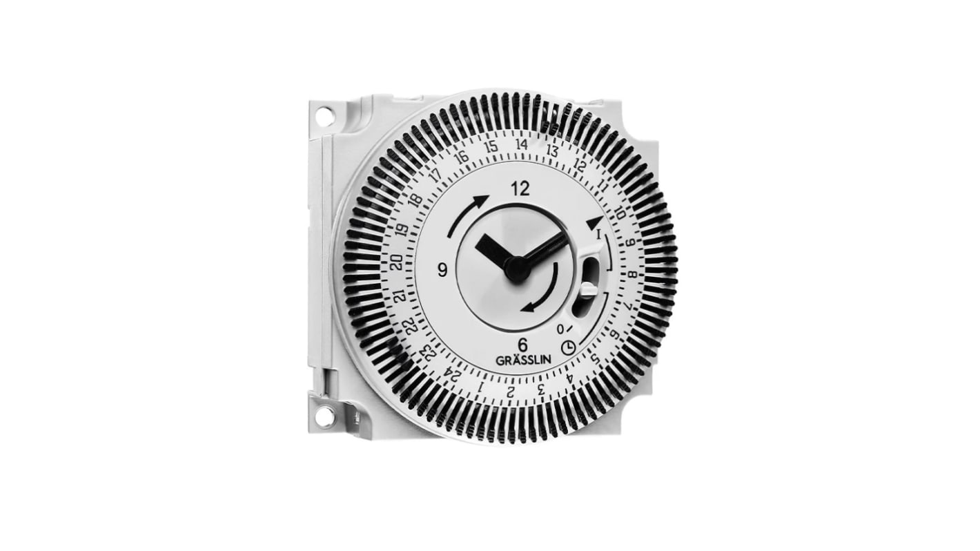 Grasslin 机械定时开关, 单通道, 110 → 230 V 交流电源, 可设小时