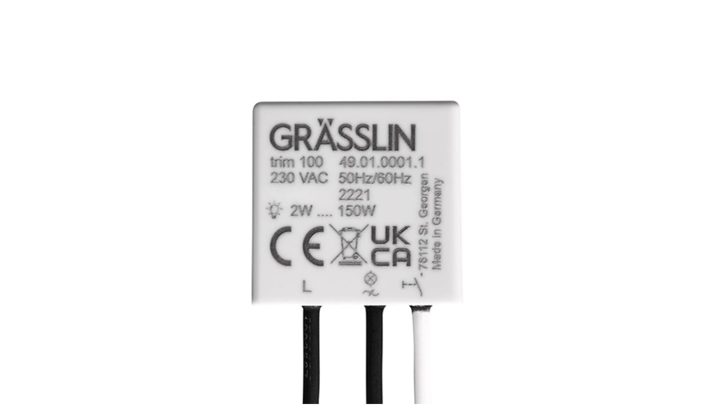 Interruptor Atenuable Grasslin 49.01.0001.1, 150W, 230V ac