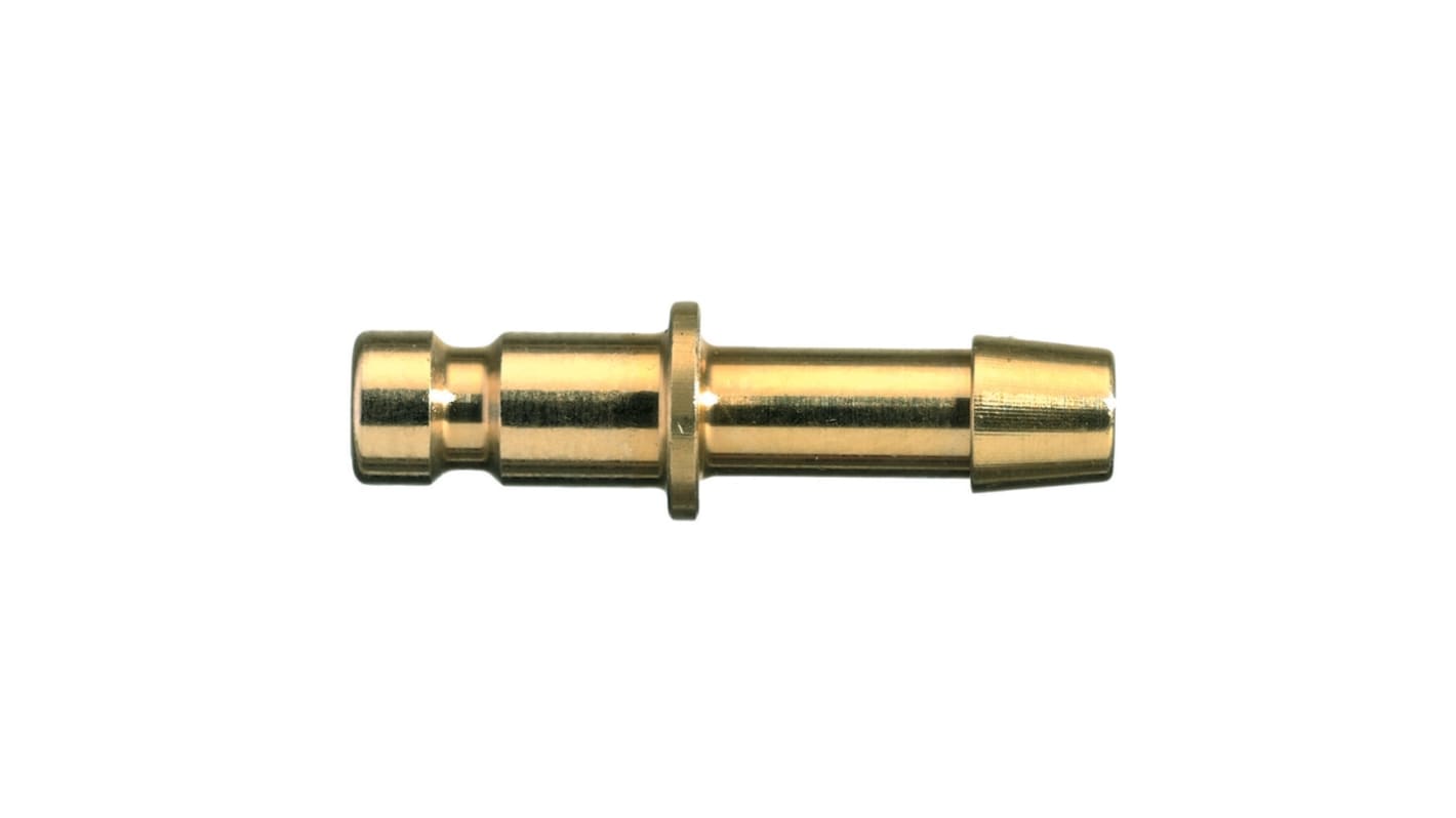 Legris Nickel Plated Brass Female, Male Pneumatic Quick Connect Coupling, 7mm Hose Barb