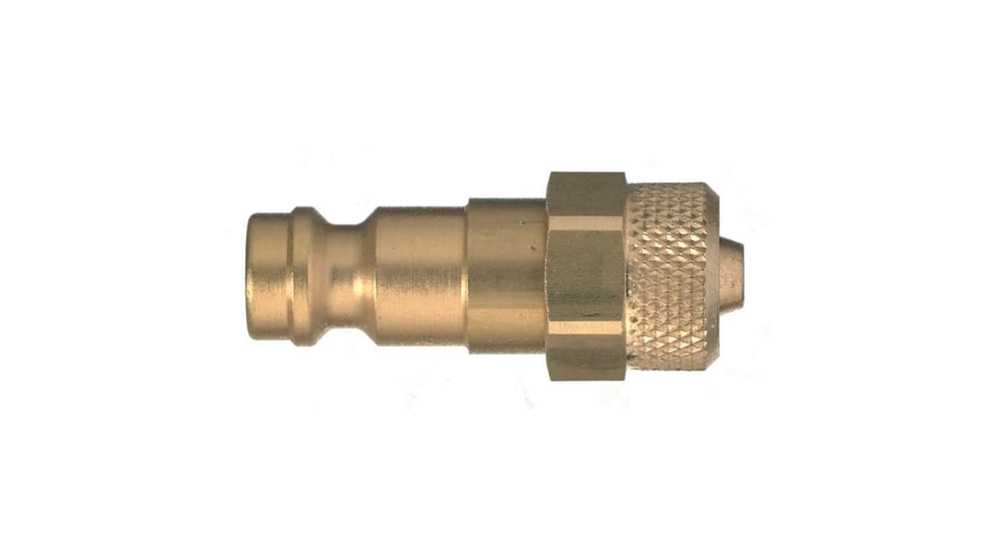 Legris Nickel Plated Brass Female, Male Pneumatic Quick Connect Coupling, 10mm Hose Barb