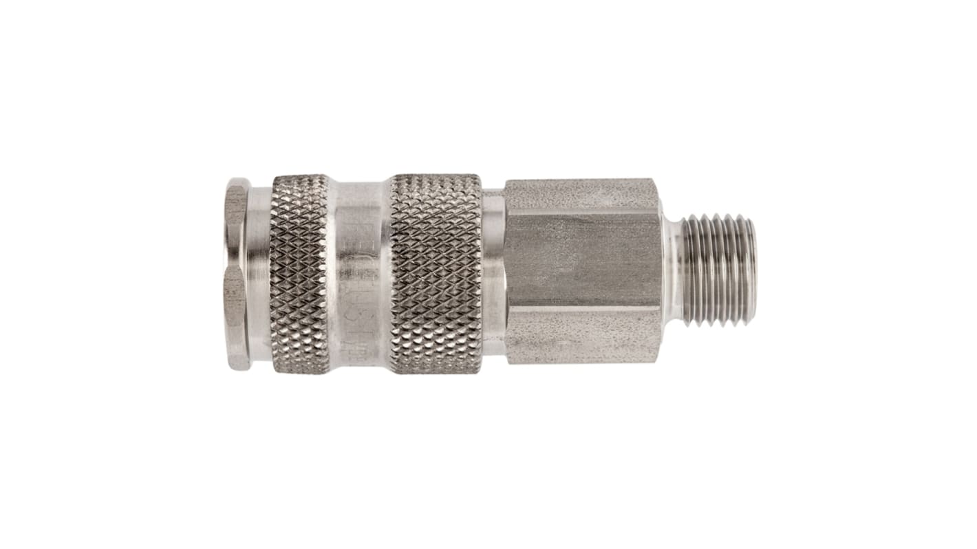 Raccord rapide pneumatique Legris, Filetage Mâle vers Mâle 3/8 in Male 23mm 3/8pouces Européen, Profil rectus en Acier