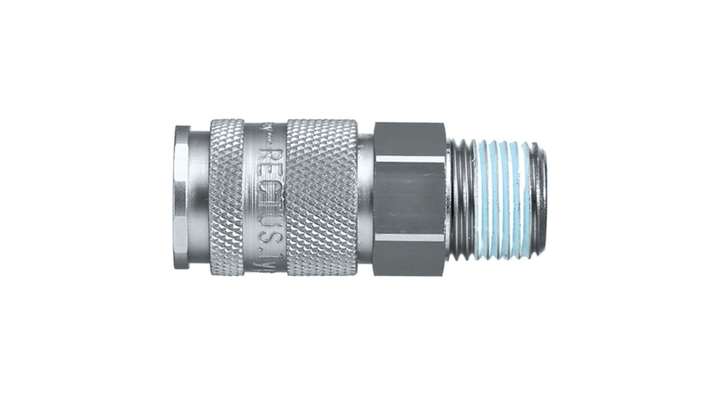 Raccord rapide pneumatique Legris, Filetage Mâle vers Mâle 3/4 in Male 27mm 3/4pouces Européen, Profil rectus en Laiton