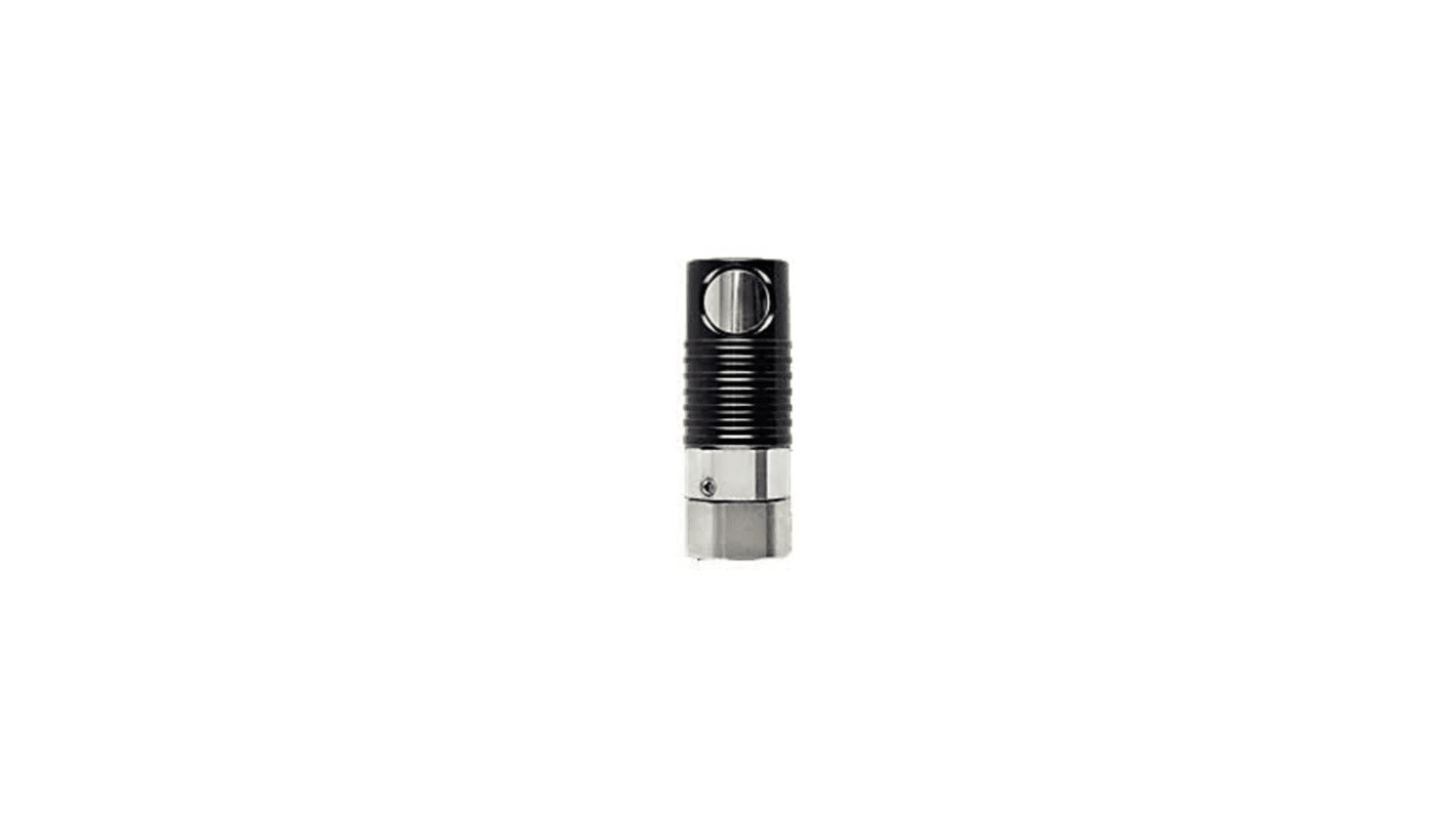 Legris Anodised Aluminium, Nickel Plated Brass Female Pneumatic Quick Connect Coupling, 1/4 in Female Female Thread