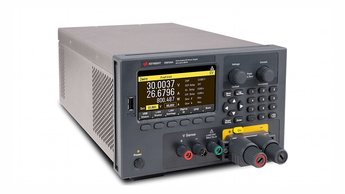 Keysight Technologies E36150 Series Digital Bench Power Supply, 30V, 80A, 1-Output, 800W