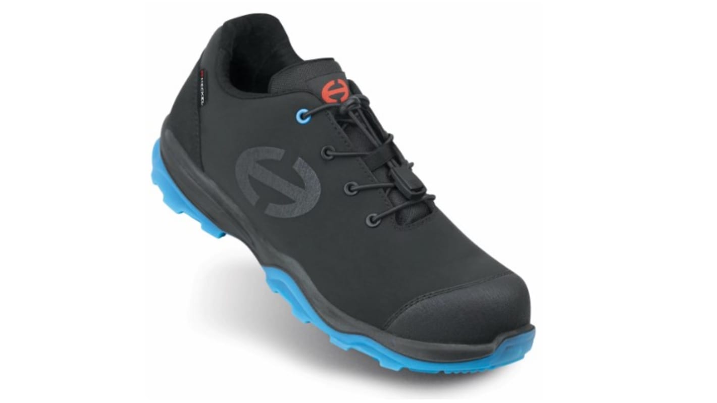 Uvex RUN-R PLANET Unisex Black, Blue Non Metallic Toe Capped Safety Trainers, UK 9, EU 43