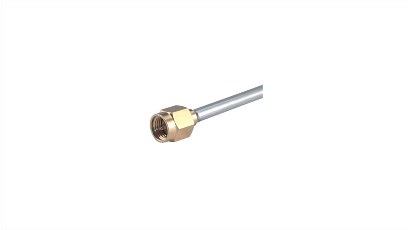 Connettore coassiale Ad angolo diritto Huber+Suhner, Connettore maschio, 50Ω, Montaggio su cavo