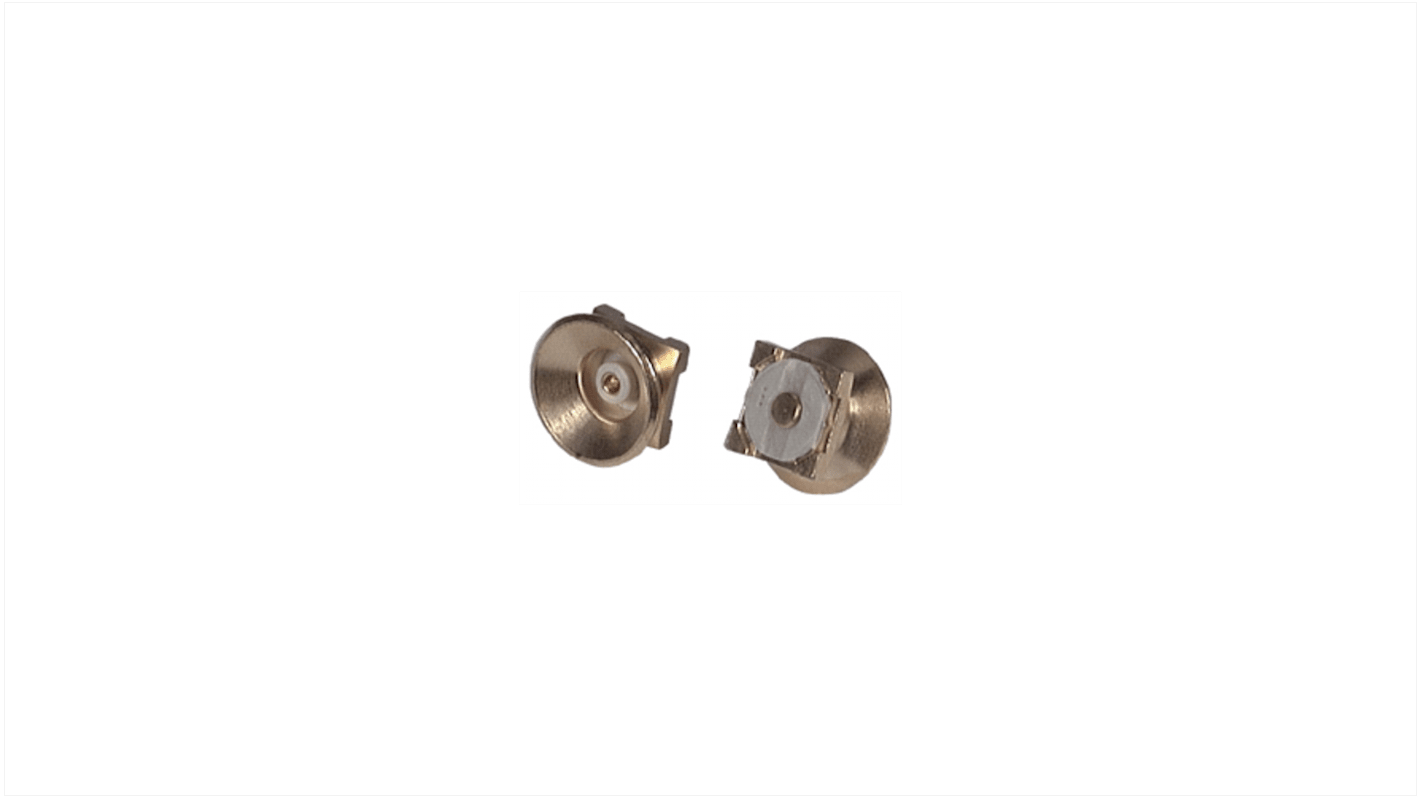 Huber+Suhner 82_MMB Series, Jack Surface Mount Coaxial PCB Connector, 50Ω, Surface Mount Termination, Straight Body