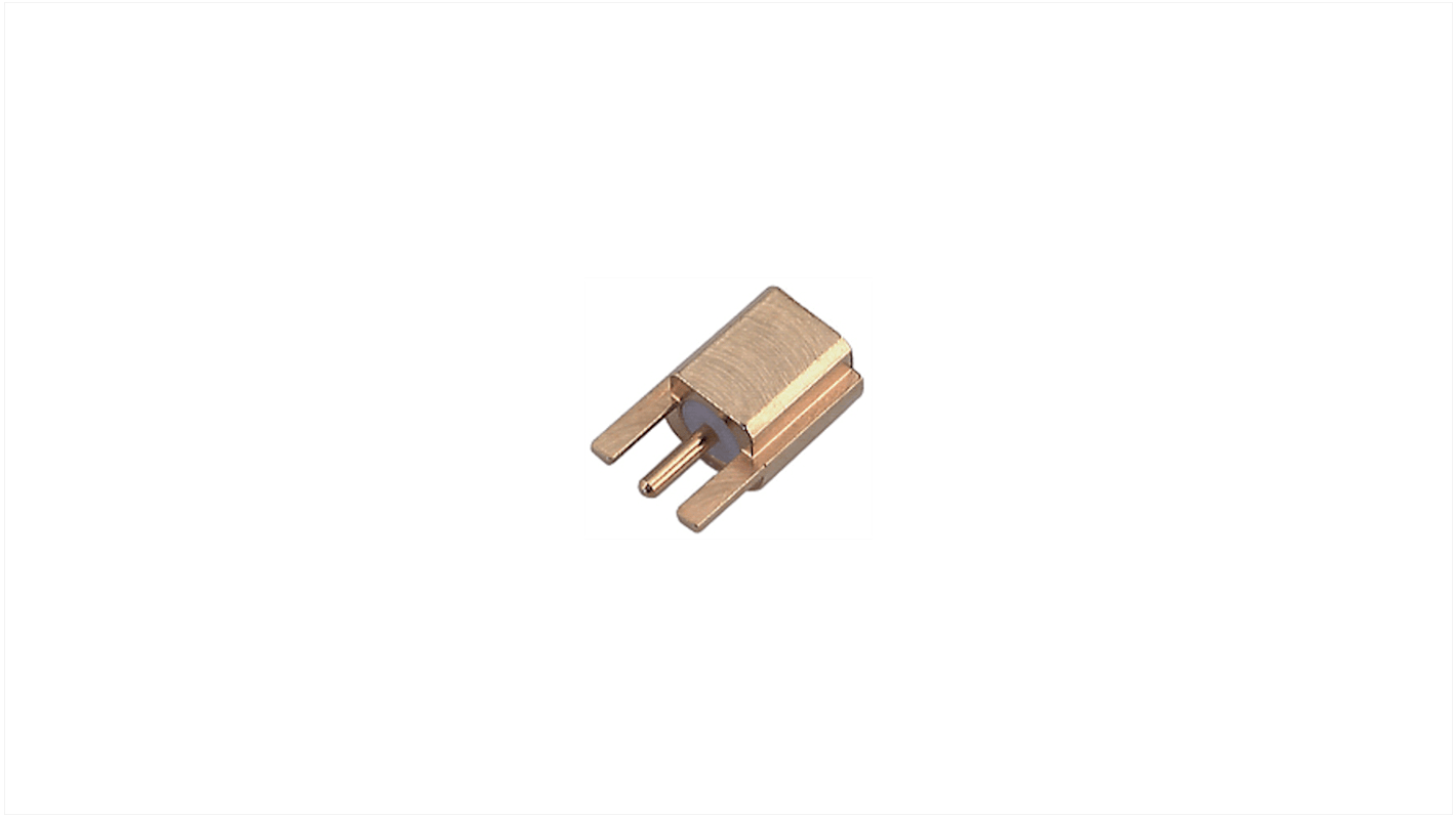 Conector coaxial Huber+Suhner 82_MMCX-S50-0-2/111_KG, Hembra, Recto, Impedancia 50Ω, Montaje de Borde, Terminación de