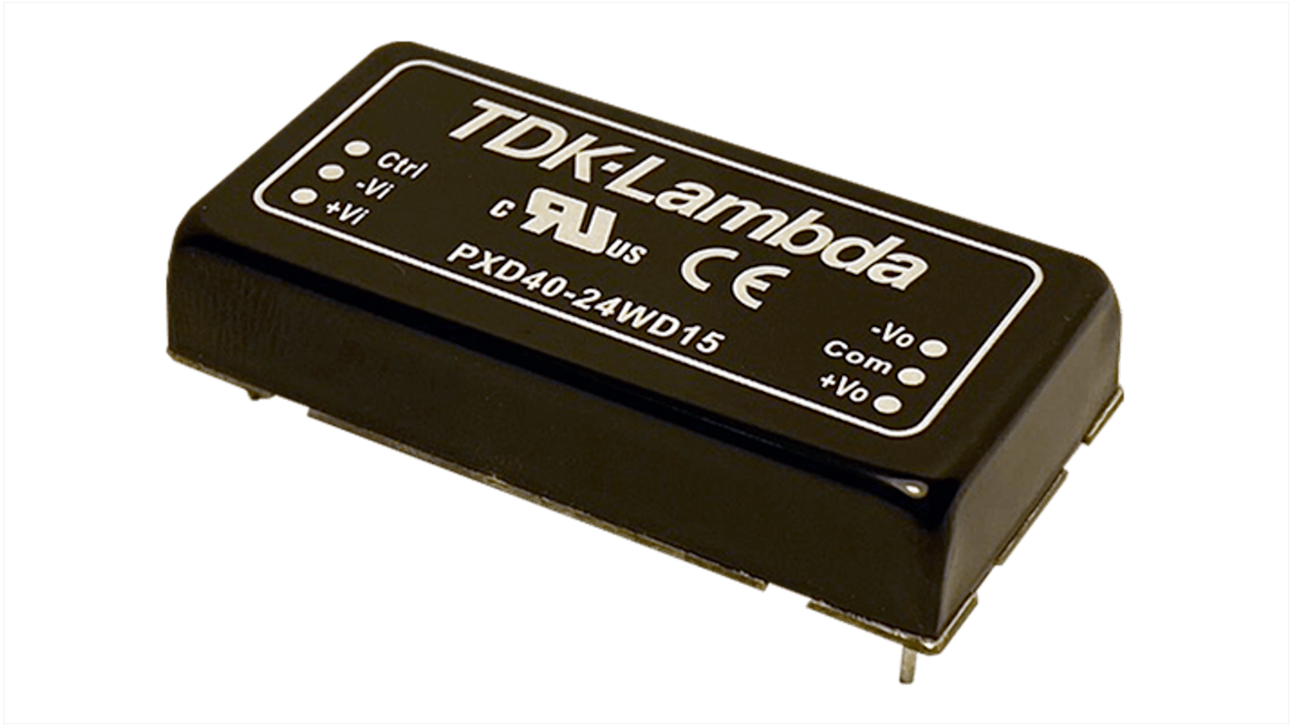 Convertitore c.c.-c.c. 40W, Vin 9 → 36 V c.c., Vout ±12V cc
