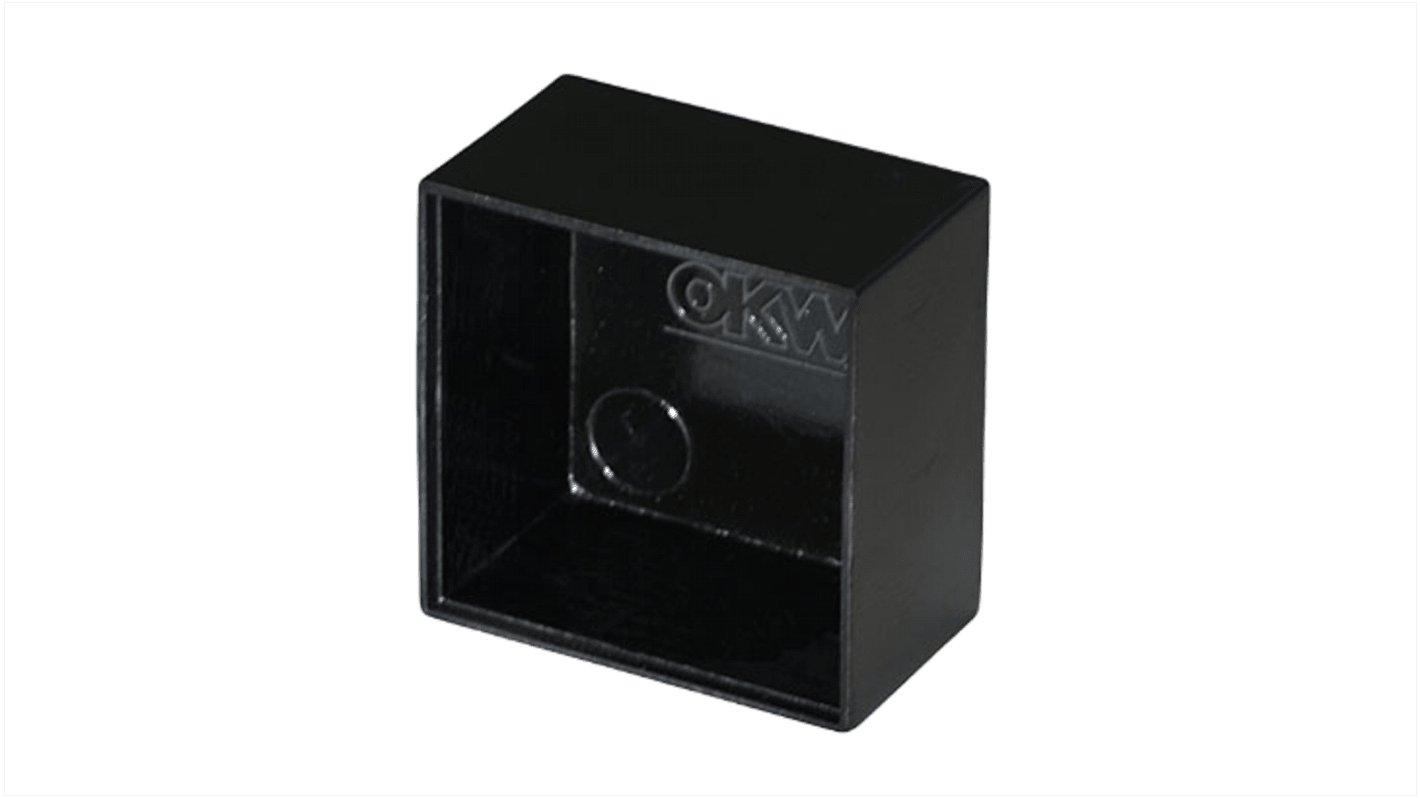 OKW Black PF Potting Box, 25 x 25 x 14.8mm